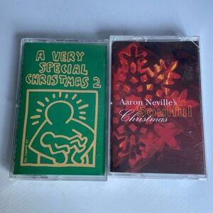 Two Vintage Christmas Cassette Tapes
